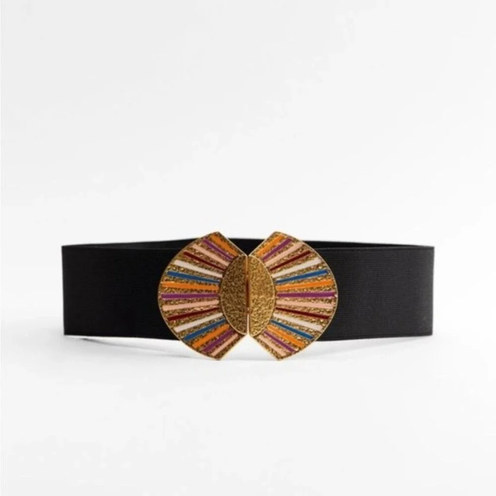Zara Woven metallic Belt